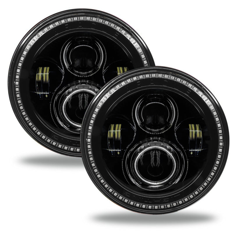 Oracle Lighting High Powered LED Headlights 7" - Black Bezel - Dynamic ColorSHIFT 5769-332