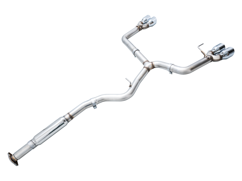 AWE Tuning Track Edition Exhaust - Chrome Silver Tips for 2022+ VB Subaru WRX 3020-42979