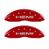 MGP 4 Caliper Covers Engraved Front & Rear Hemi Red finish silver ch