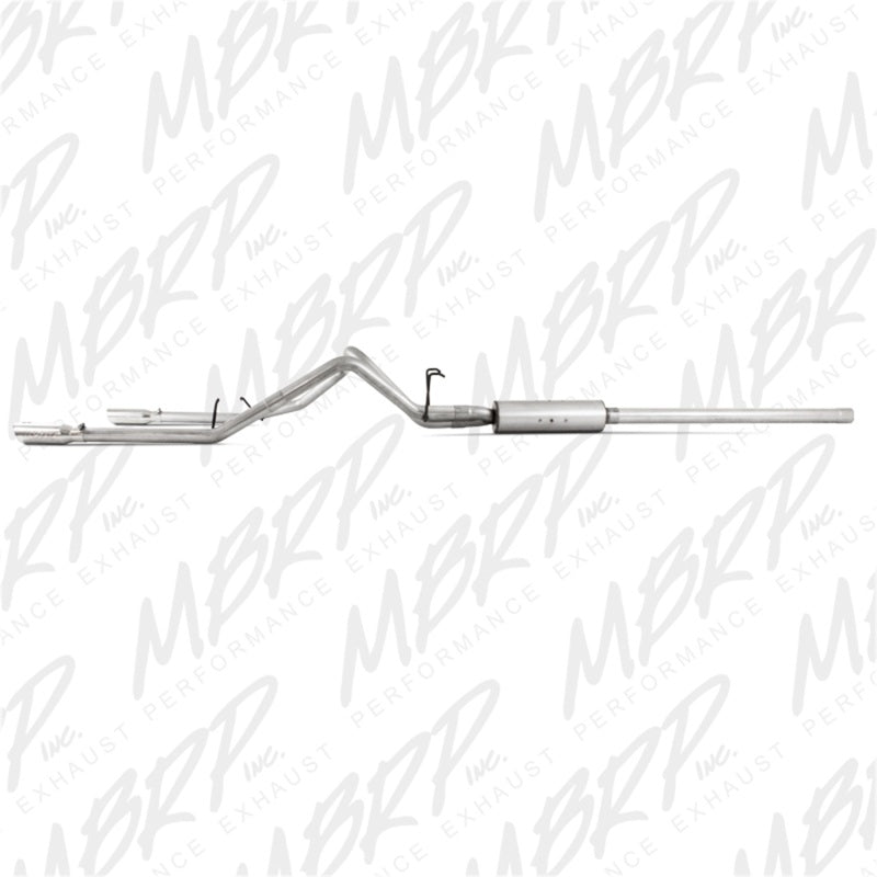 MBRP 2.5" Cat Back, Dual Split Rear AL, 06-08 Dodge Ram Hemi 1500 5.7L SC/CC-SB S5126AL