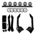 KC HiLiTES 18-21 Jeep JL/JT 50in. Overhead Xross Bar Kit w/(6) SlimLite LED Lights 300W - Black