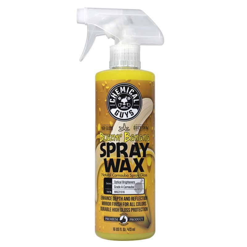 Chemical Guys Blazin Banana Carnauba Spray Wax (Set of 6 x 16 Oz. Bottles) WAC21516