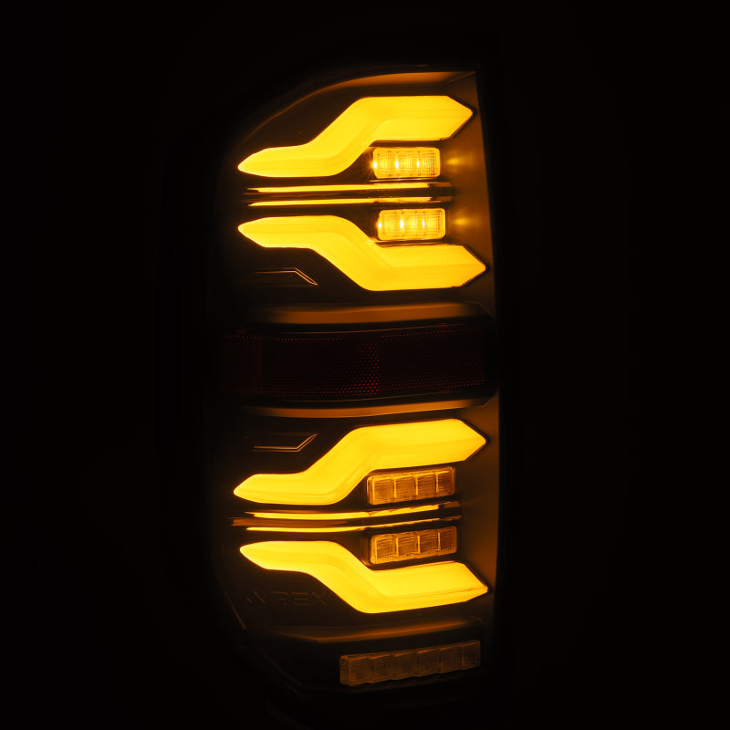 AlphaRex LUXX LED Taillights Alpha Black for 14-21 Toyota Tundra 672030