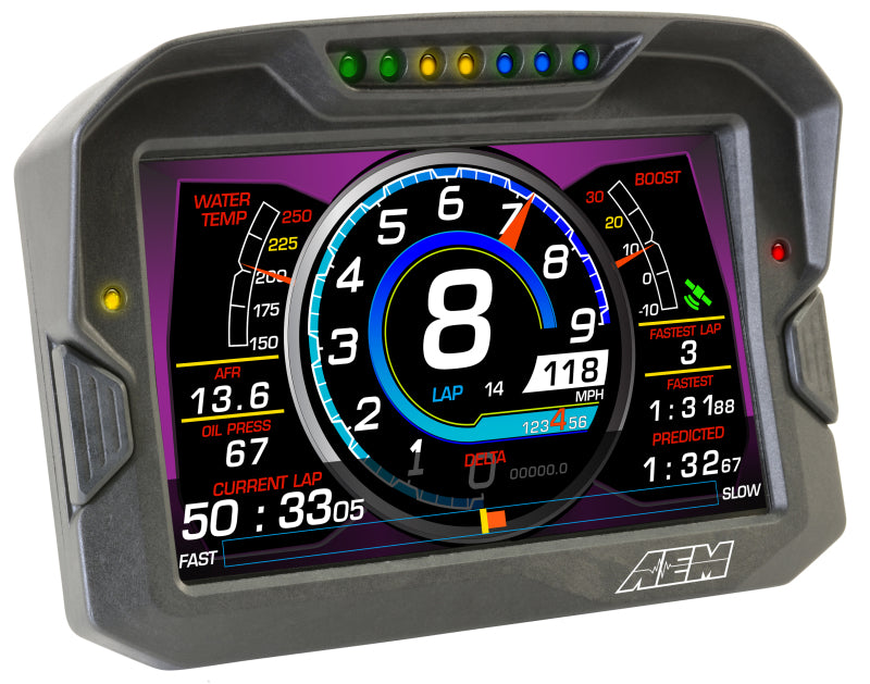 AEM CD-7 Non-Logging/ Non-GPS Race Dash Carbon Fiber Digital Display (CAN Input Only) - 30-5700