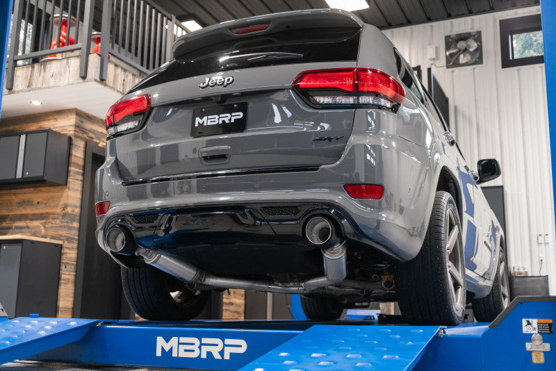 MBRP T304 3"Catback Dual Rear Exit w/CF Tips For 12-21 Jeep Grand Cherokee HEMI SRT8 6.4L S55253CF