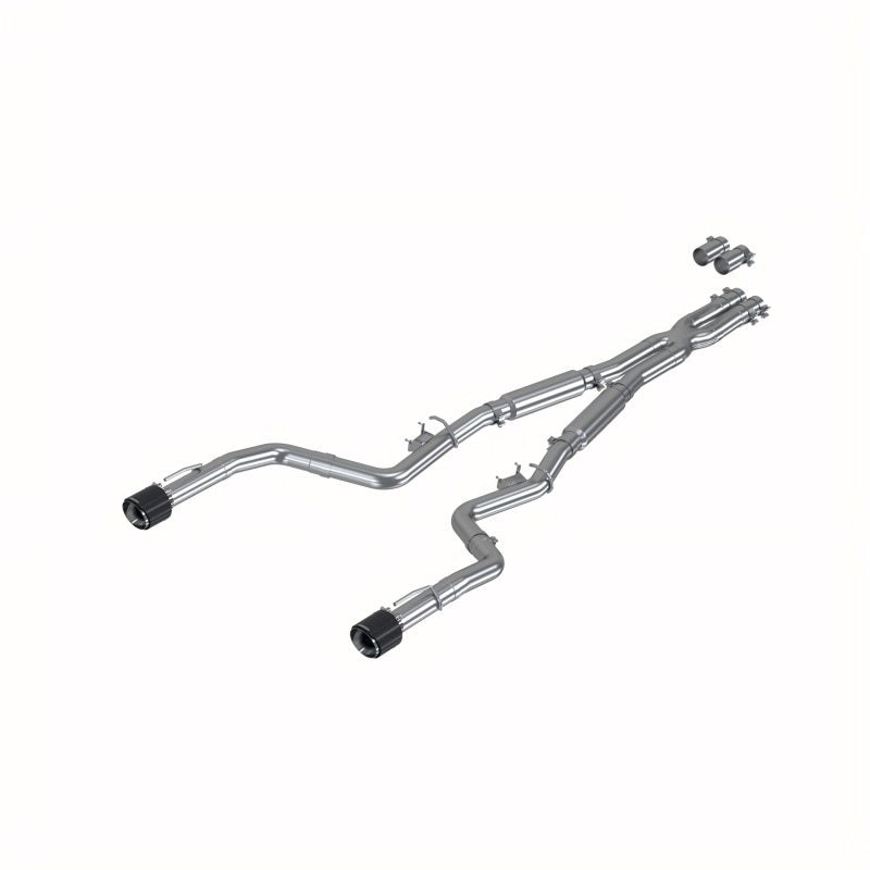 MBRP Exhaust, Dual Rear Exit, T304 w/Carbon Fiber Tip for 17-21 Charger 5.7/6.1/6.4L S71173CF