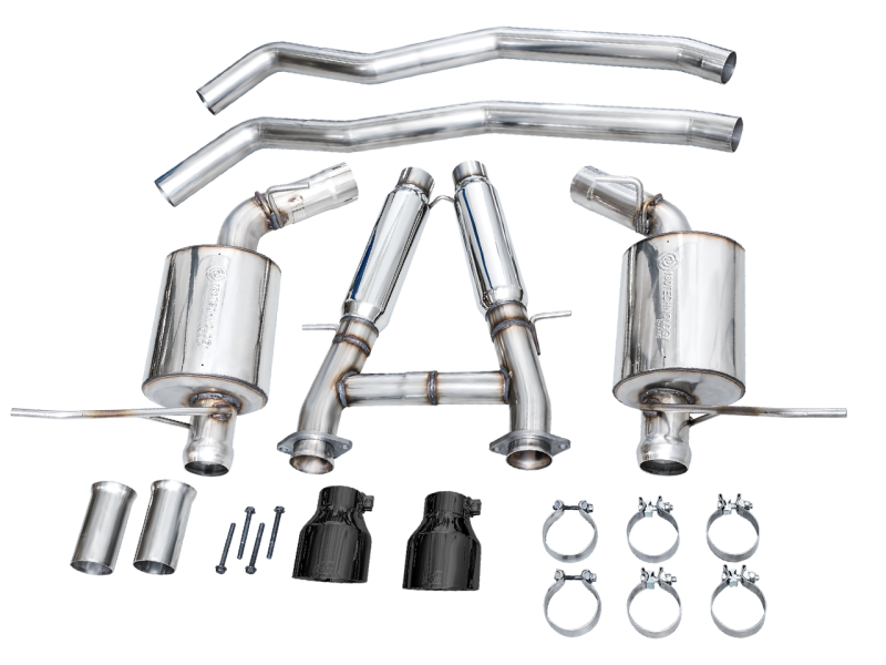 AWE Tuning Touring Edition Exhaust - Diamond Black Tips for Dodge Durango SRT & Hellcat 3015-33952